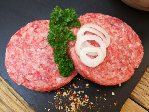Symbolfoto für Burger-Patties "Beef & Pork" 250g